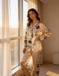 Football Fan Satin Pajama Set for Women
