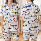 Airplane Print Pajama Set