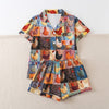 Check Print Pajama Set