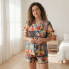 Check Print Pajama Set