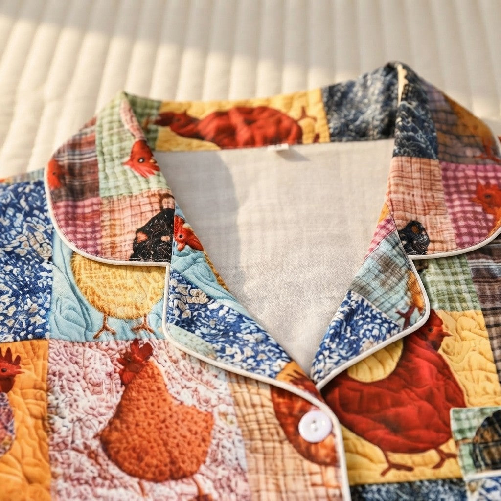 Check Print Pajama Set