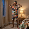 Check Print Pajama Set