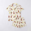 Monkey Banana Print Pajama Set