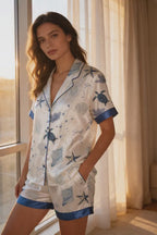 Women’s Ocean Print Pajama Set