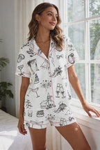 Bridal Wedding Print Pajama Set
