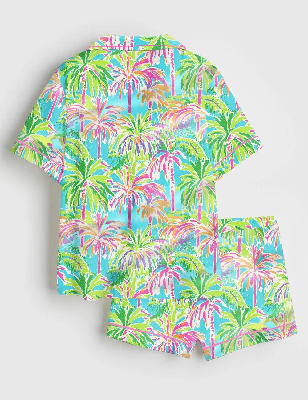 Women’s Tropical Palm Pajama Set