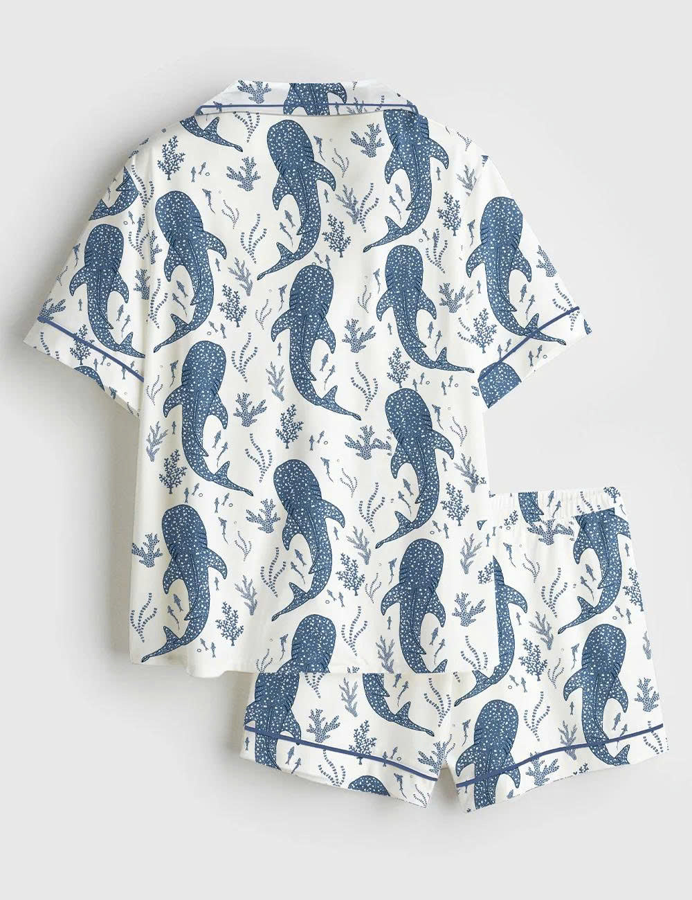 Women’s Whale Print Pajama Set