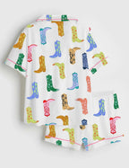 Women’s Cowboy Boots Pajama Set