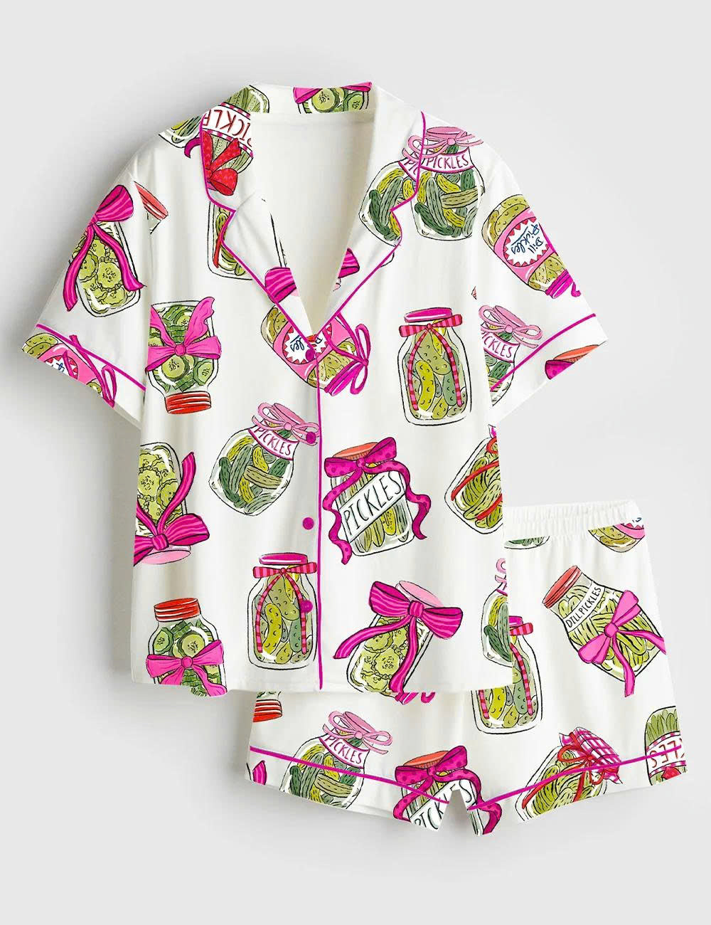 Women’s Pickle Print Pajama Set