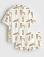 Women’s Orange Cocktail Pajama Set