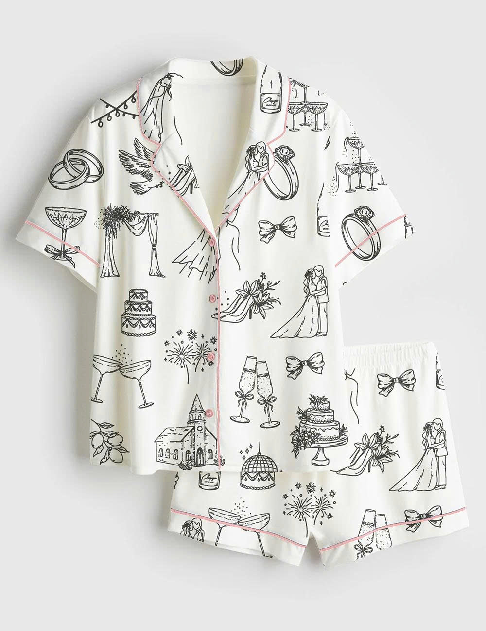 Bridal Satin Pajama Set for Women