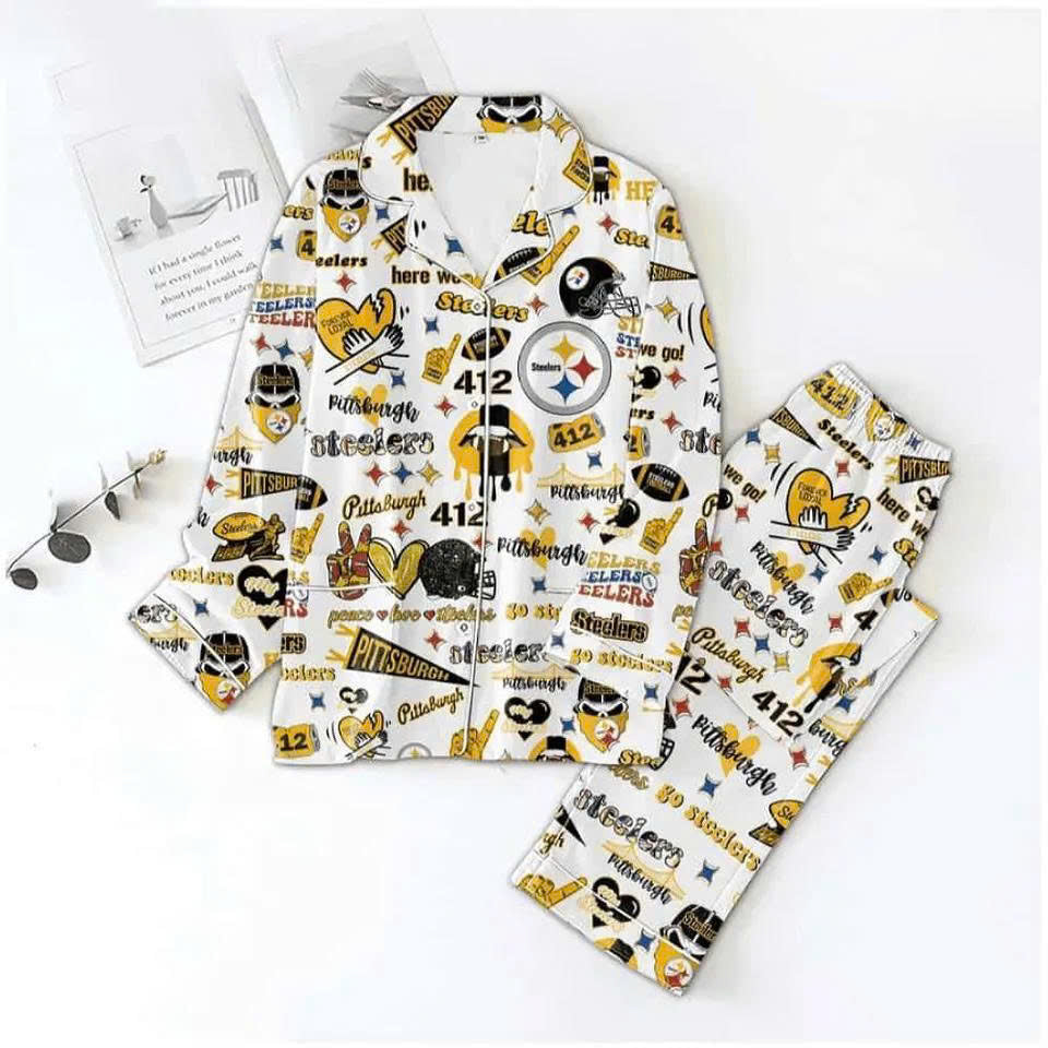 Football Fan Satin Pajama Set for Women