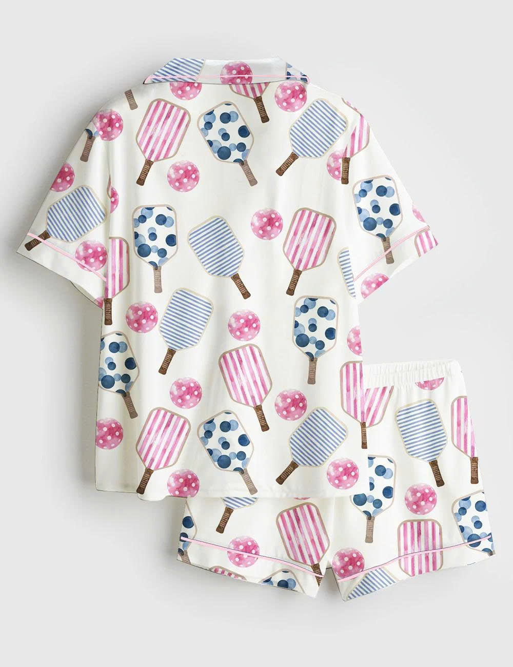 Pickleball Paddle Print Pajama Set