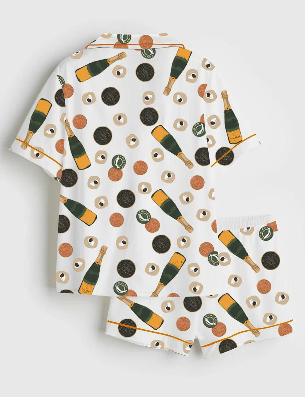 Champagne & Caviar Short Sleeve Pajama Set
