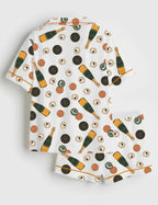 Champagne & Caviar Short Sleeve Pajama Set